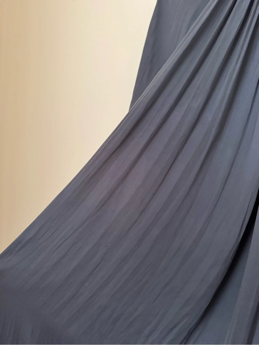 Lanvin Pleated Gathered Charmeuse Dress Grey Size 38 - Picture 6 of 9